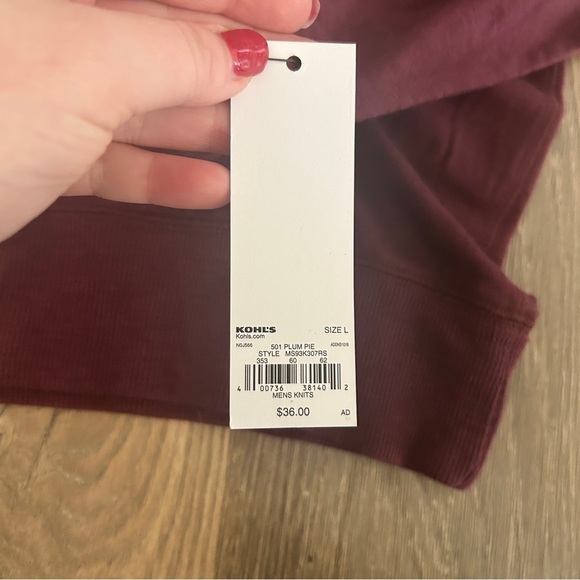 Maroon lightweight quarter zip - Picture 2 of 6